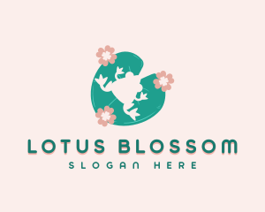 Frog Lotus Leaf logo