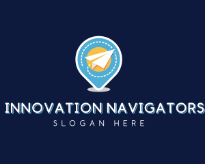 Paper Airplane Travel Agency logo design