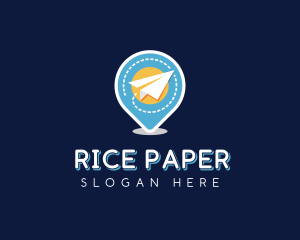 Paper Airplane Travel Agency logo design