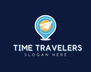 Paper Airplane Travel Agency logo design