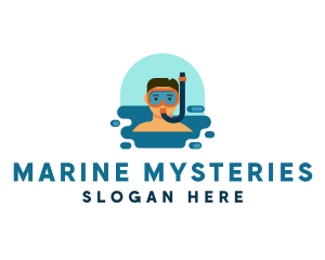 Snorkel Man Diving logo