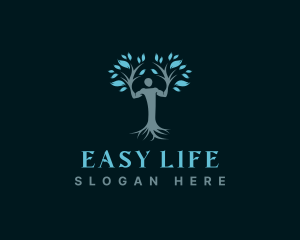 Eco Human Tree logo design