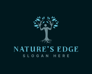 Eco Human Tree logo design