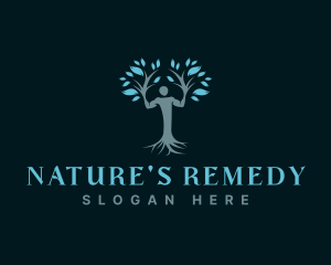 Eco Human Tree logo design