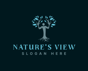 Eco Human Tree logo design