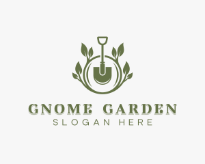 Landscaper Shovel Gardening logo design