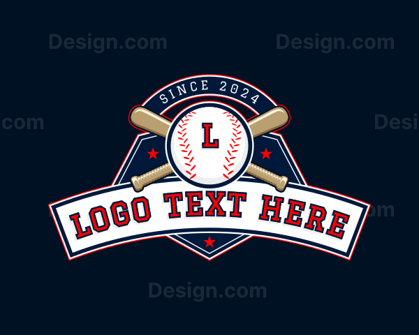 Baseball Sports League Logo