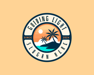 Travel Beach Island logo design