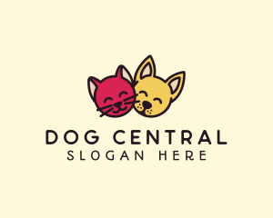 Dog Cat Veterinary logo design