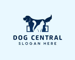 Dog Cat Veterinary logo design