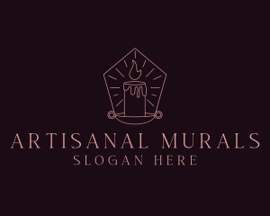 Candlestick Spa Decor logo design