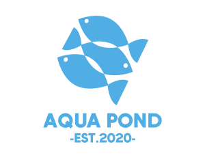 Blue Fish Pond logo design