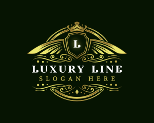 Luxury Wing Shield Accessory logo design