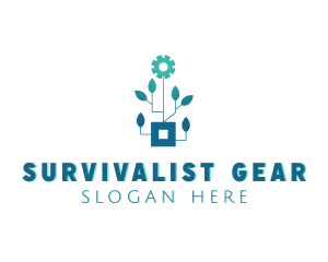 Gear Leaf Biotech logo design