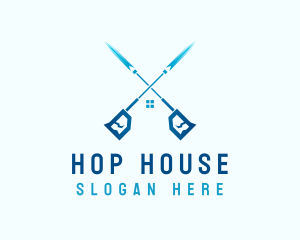 Pressure Washer House logo design