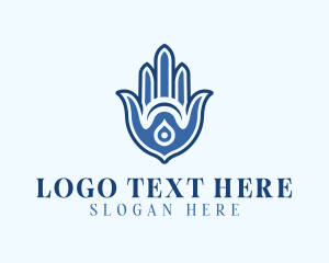 Jewish Hamsa Hand logo