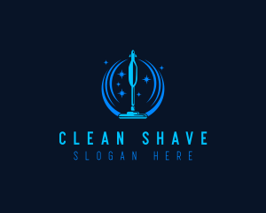 Vacuum Cleaning Sparkle logo design