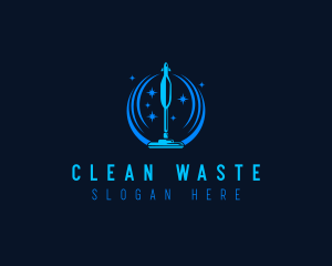 Vacuum Cleaning Sparkle logo design