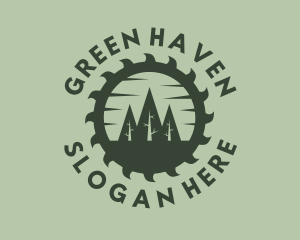 Green Forest Circular Saw logo