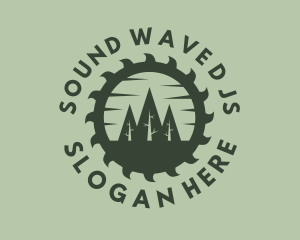 Green Forest Circular Saw logo design