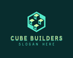 Digital Software Cube logo design