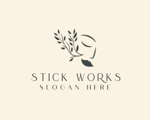 Branch Woman Beauty logo design