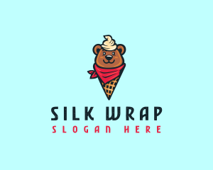 Sundae Bear Cone logo design