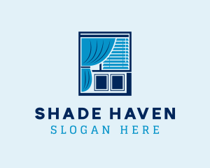 Window Blinds Curtains logo design