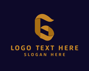 Gold Gothic Letter G logo