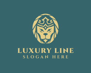 Luxury Royal Lion logo design