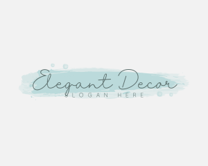 Feminine Watercolor Signature  logo design