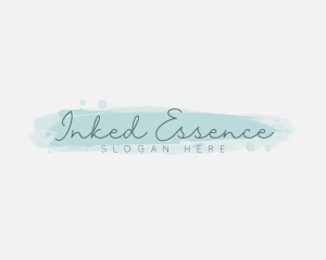 Feminine Watercolor Signature  logo design