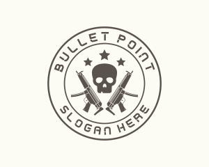 Rifle Gun Military logo