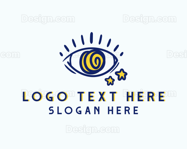 Creative Spiral Eye Logo