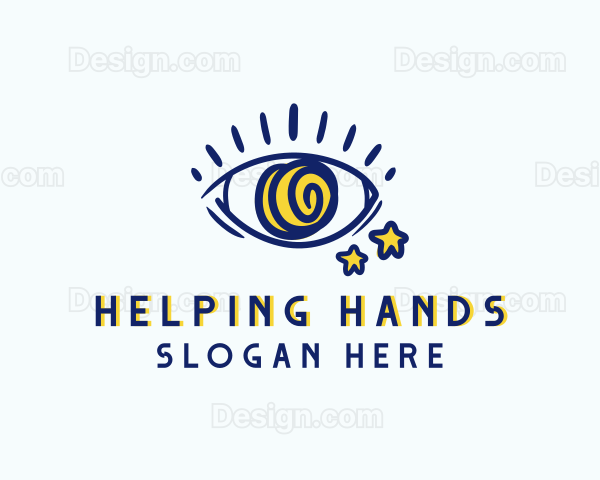 Creative Spiral Eye Logo