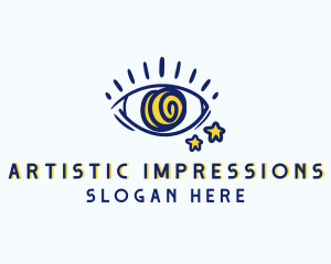 Creative Spiral Eye logo design