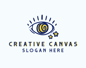 Creative Spiral Eye logo design