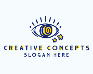 Creative Spiral Eye logo design