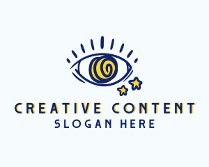 Creative Spiral Eye logo design