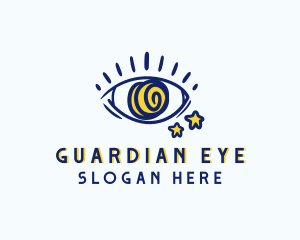 Creative Spiral Eye logo design