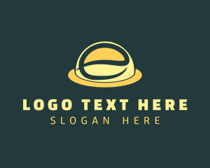 Yellow Letter E Cloche Logo