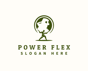 Atlas Power Fitness logo design