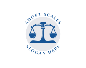 Law Weighing Scale logo design