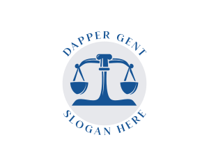 Court Weighing Scale logo design