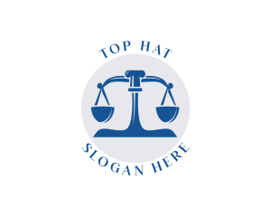 Law Weighing Scale logo design