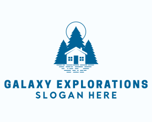 Blue Forest Cabin logo design