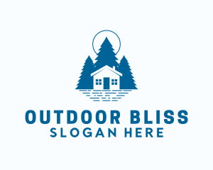 Blue Forest Cabin logo design