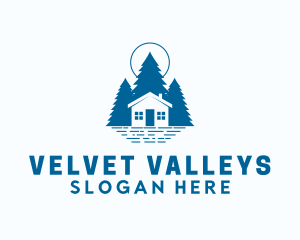 Blue Forest Cabin logo design