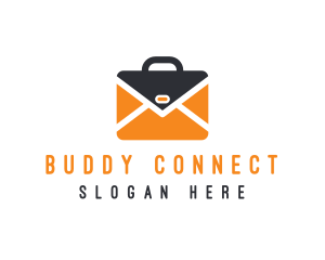 Envelope Mail Briefcase logo design