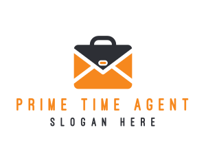 Envelope Mail Briefcase logo design